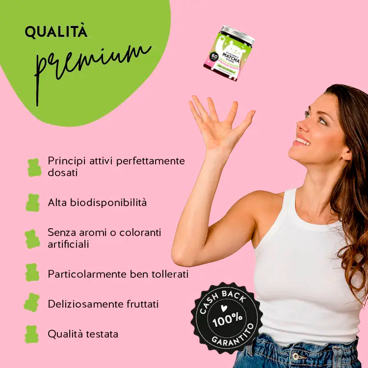 My Metabolic Matcha di Bears with Benefits hanno una qualità Premium.