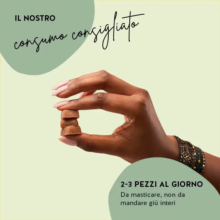 Il consumo consigliato dei Shape Bites con colina ê di 2 o 3 pezzi al giorno.