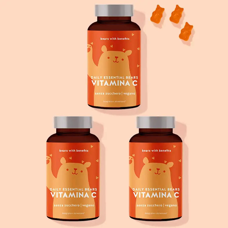 due mesi di trattamento degli Orsetti Daily Essential Bears con vitamina C di Bears with Benefits.