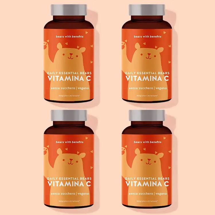 Tre mesi di trattamento degli Orsetti Daily Essential Bears con vitamina C di Bears with Benefits.