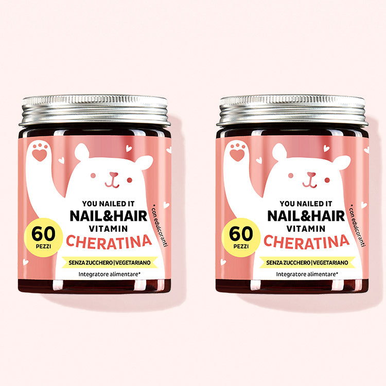 Trattamento di 1 mese delle Vitamine You nailed it Nail & Hair con cheratina di Bears with Benefits.