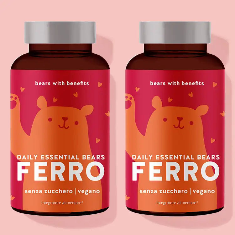 Un mese di trattamento degli Orsetti Daily Essential Bears con ferro di Bears with Benefits.