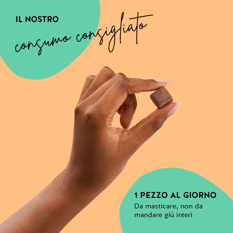 Il consumo consigliato dei kids bites è di un pezzo al giorno.