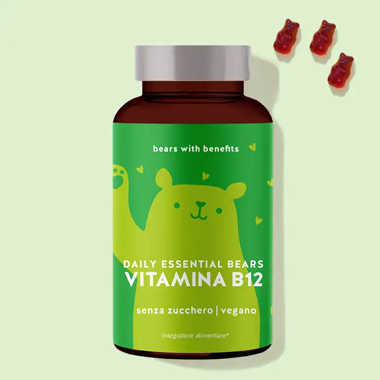 Daily Essential Bears Vitamina B12 per la funzione mentale